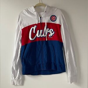 Chicago Cubs 5th & Ocean by New Era women's colorblock full-zip hoodie XL